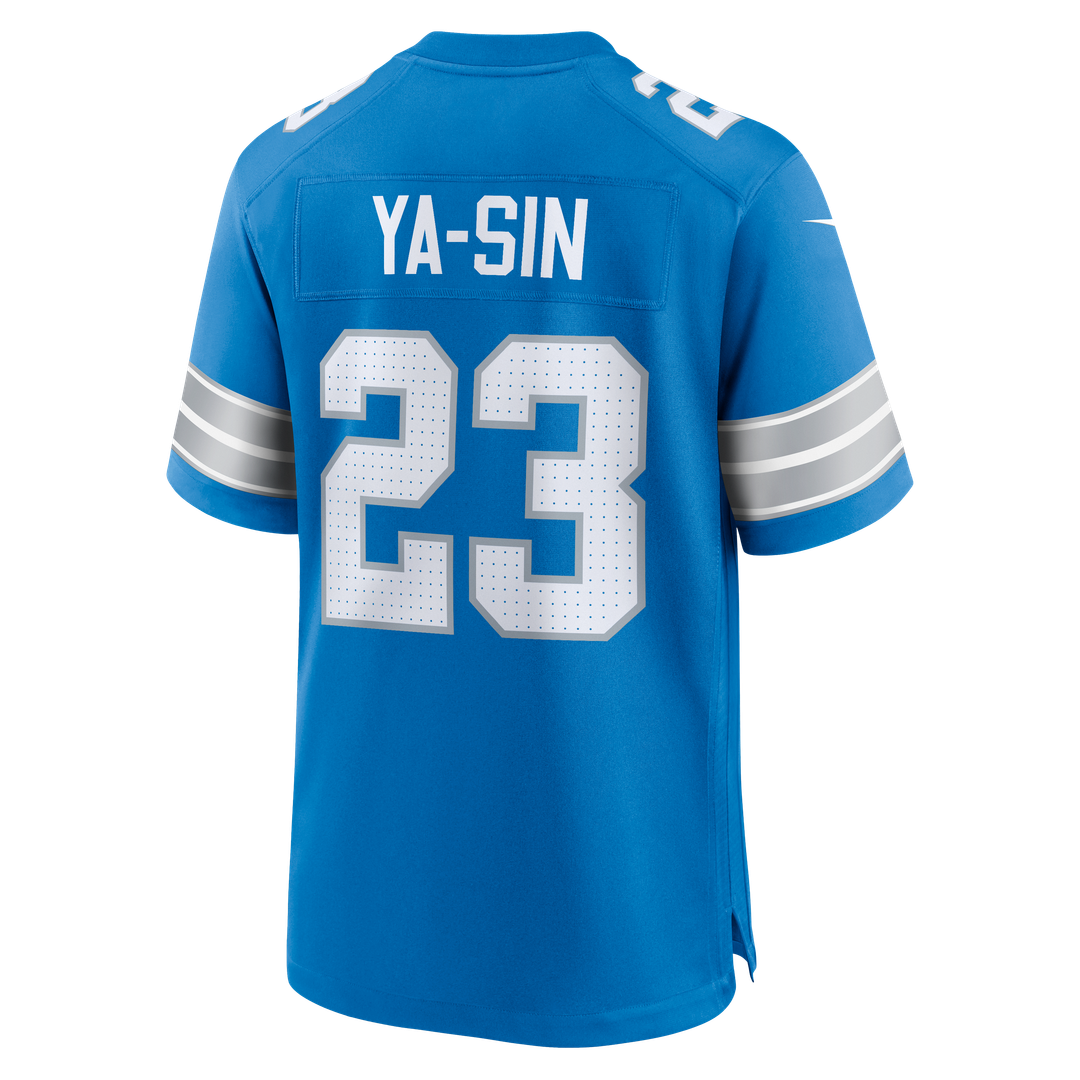 Men's Detroit Lions Rock Ya-Sin Nike  Blue Team Game Jersey