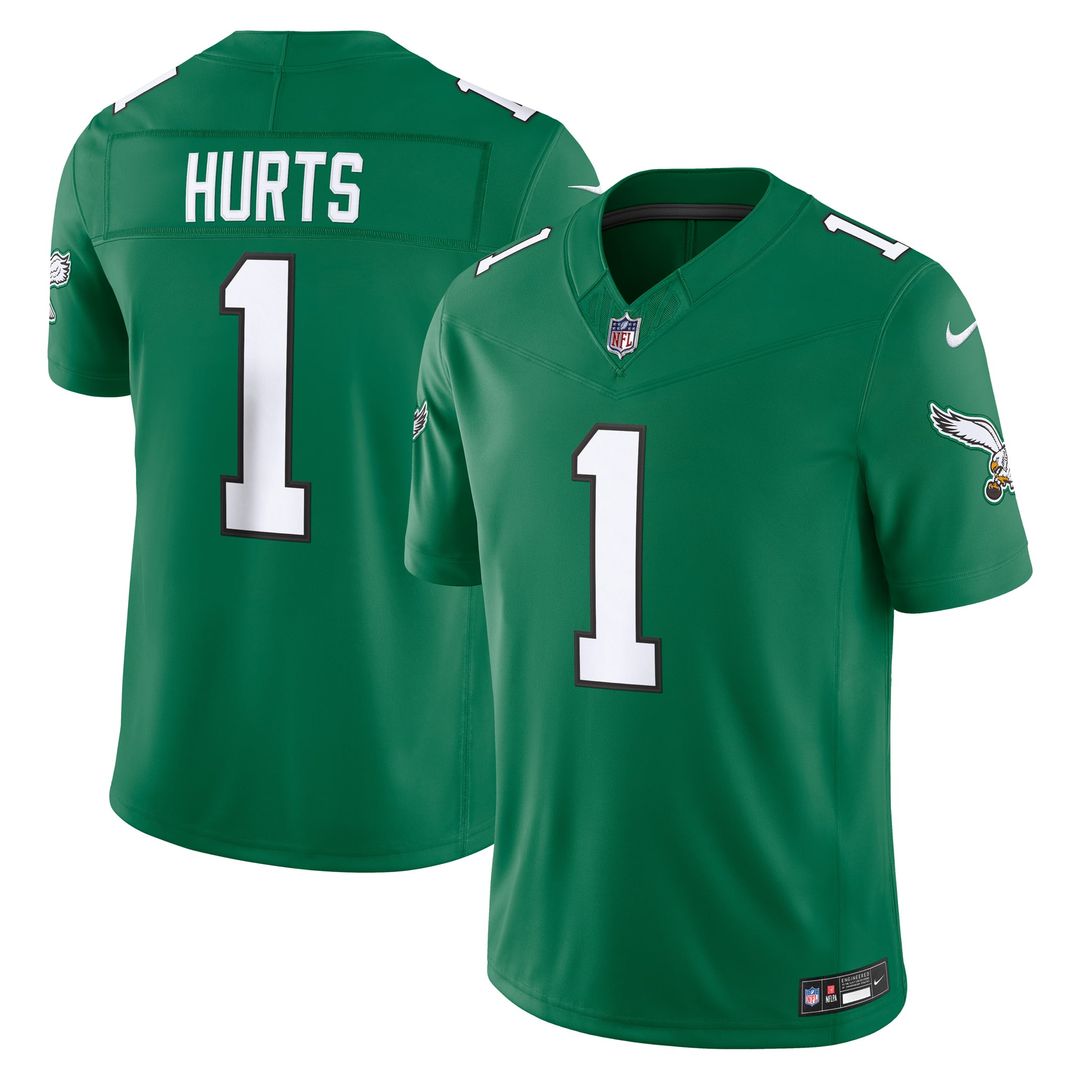 Men's Philadelphia Eagles Jalen Hurts Nike Black Alternate Vapor F.U.S.E. Stitched Limited Jersey