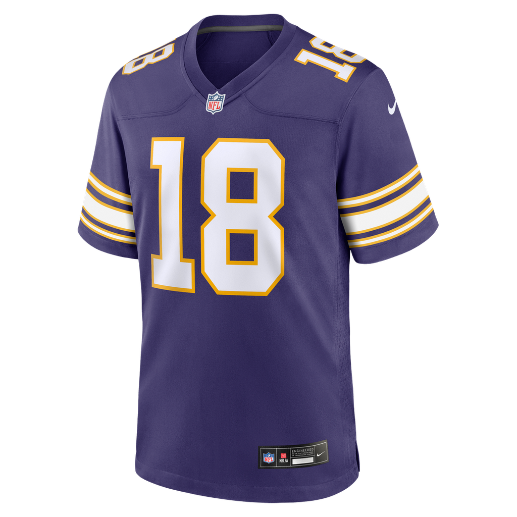 Men's Minnesota Vikings Justin Jefferson Nike Purple Classic Player Game Jersey