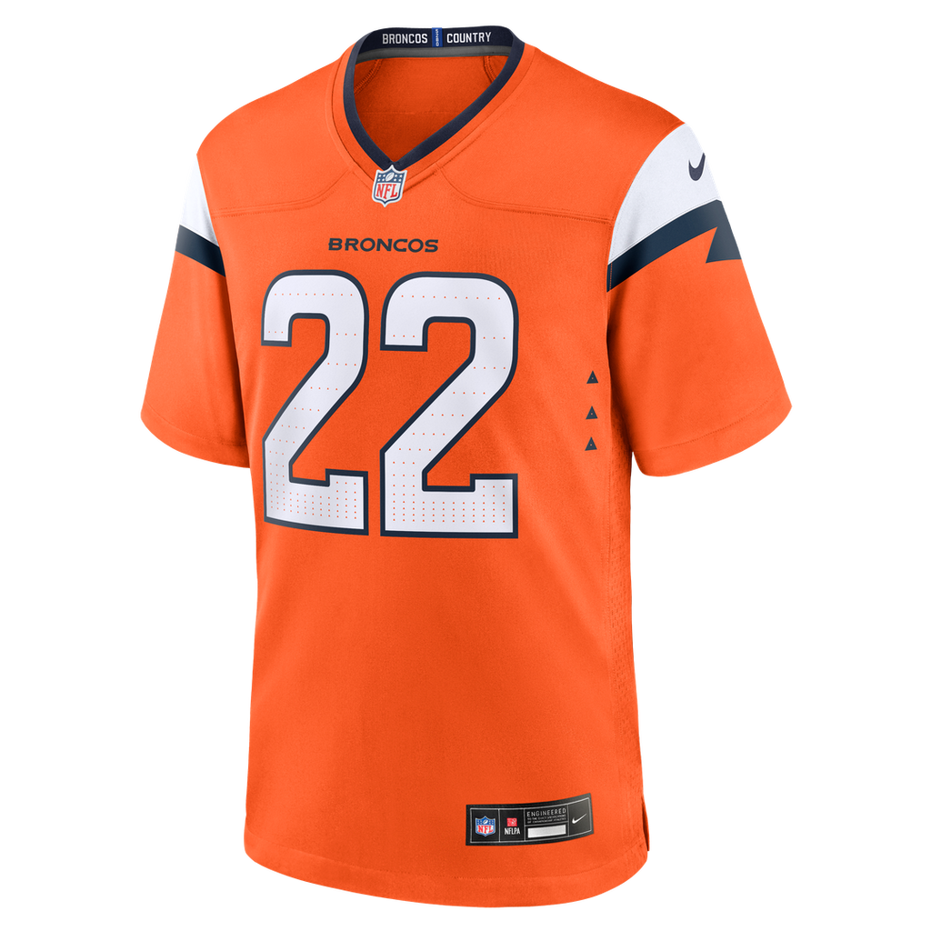 Men's Denver Broncos Brandon Jones Nike  Orange Team Game Jersey