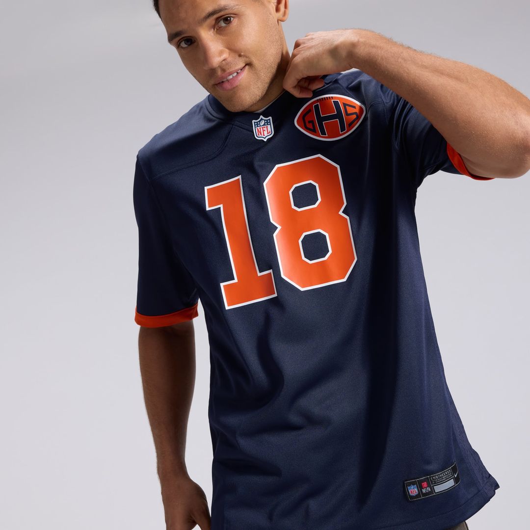 Men's Chicago Bears Caleb Williams Nike Navy 2026 Rivalries Collection Game Jersey
