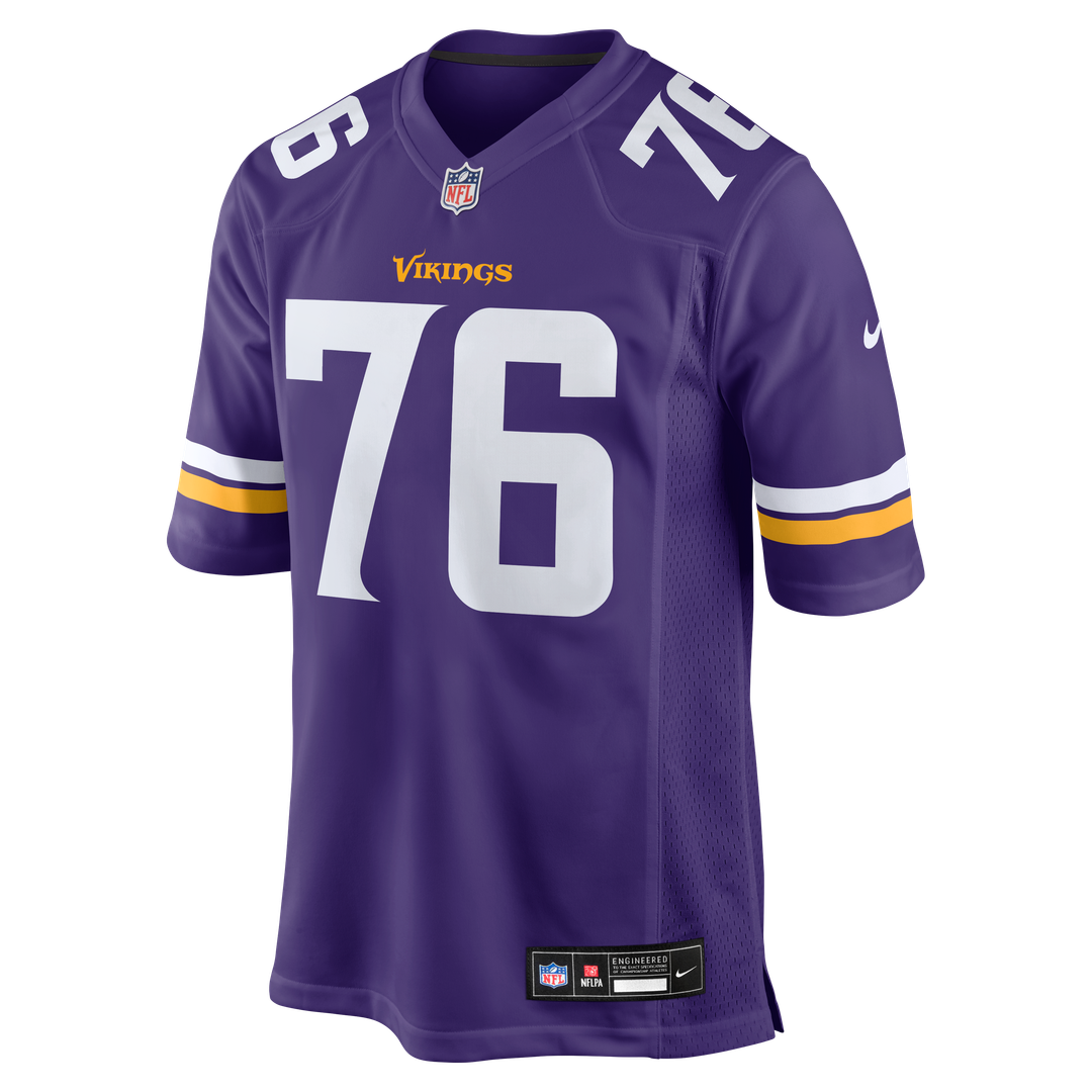 Men's Minnesota Vikings Will Fries Nike  Purple Team Game Jersey