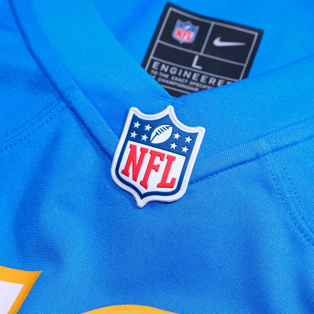 Men's Los Angeles Chargers Nick Barrett Nike Powder Blue Team Game Jersey