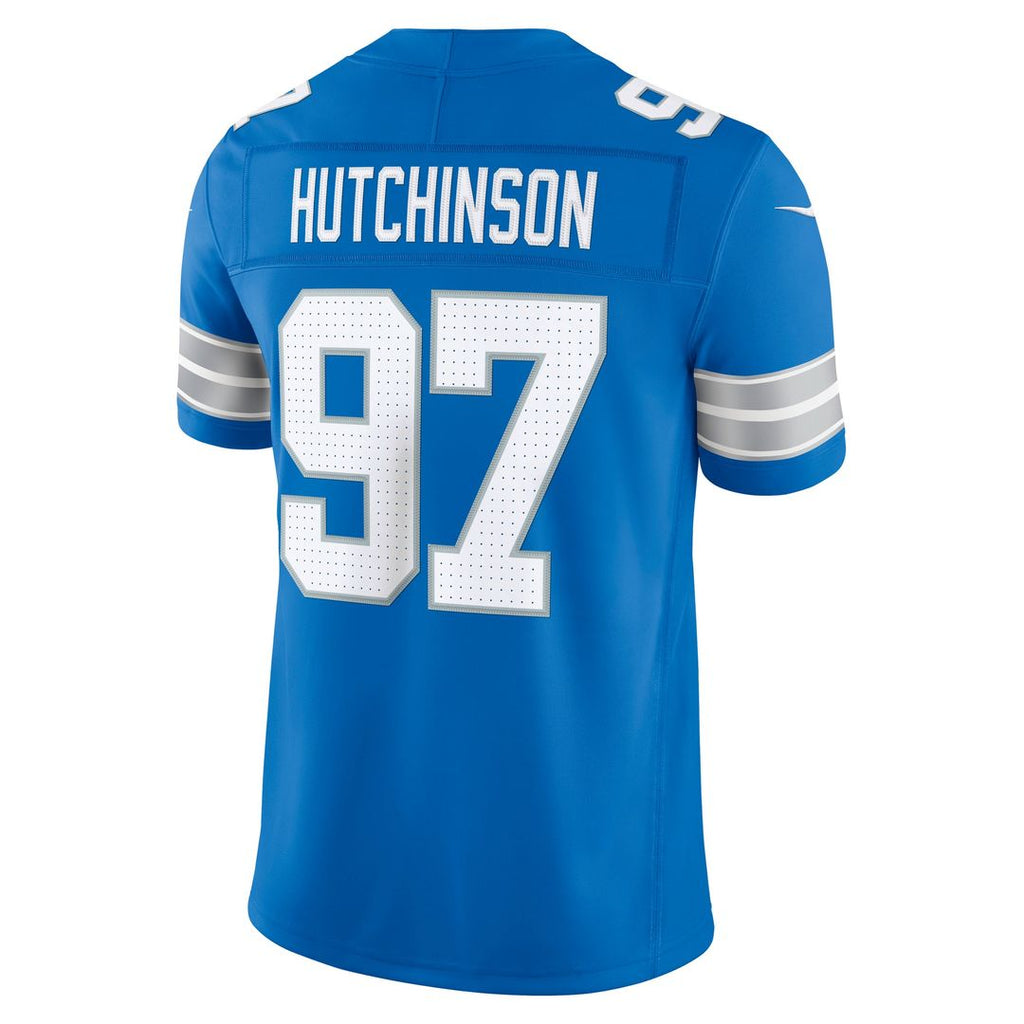 Men's Detroit Lions Aidan Hutchinson Nike Black Alternate Vapor F.U.S.E. Stitched Limited Jersey