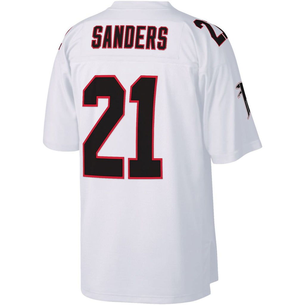 Men's Atlanta Falcons Deion Sanders Mitchell & Ness Red Legacy Replica Jersey