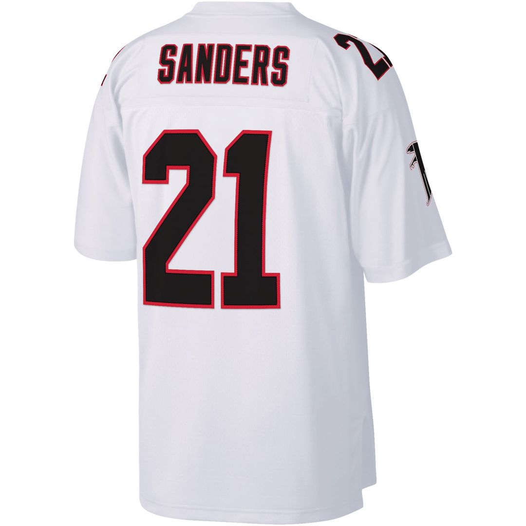 Men's Atlanta Falcons Deion Sanders Mitchell & Ness Red Legacy Replica Jersey