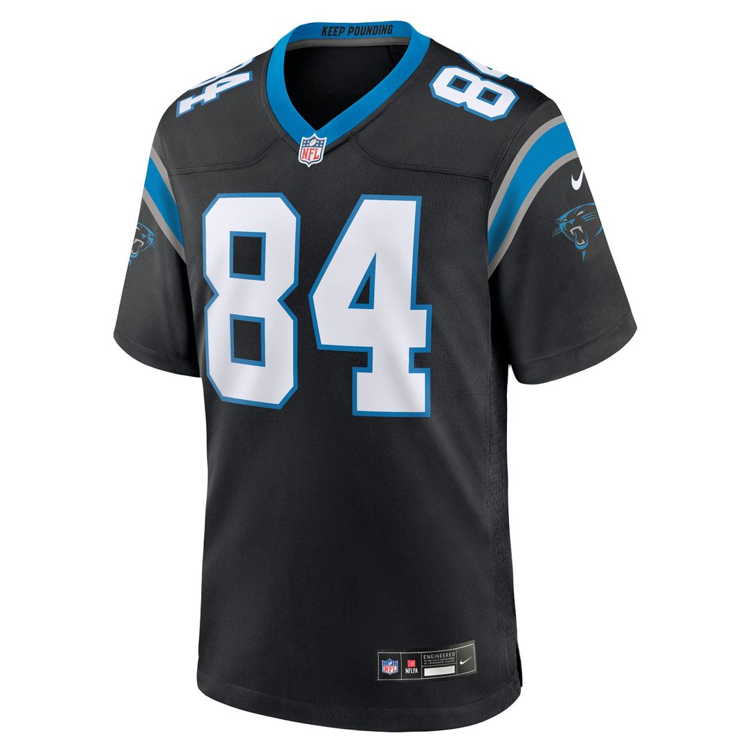 Men's Carolina Panthers Mitchell Evans Nike  Black Team Game Jersey