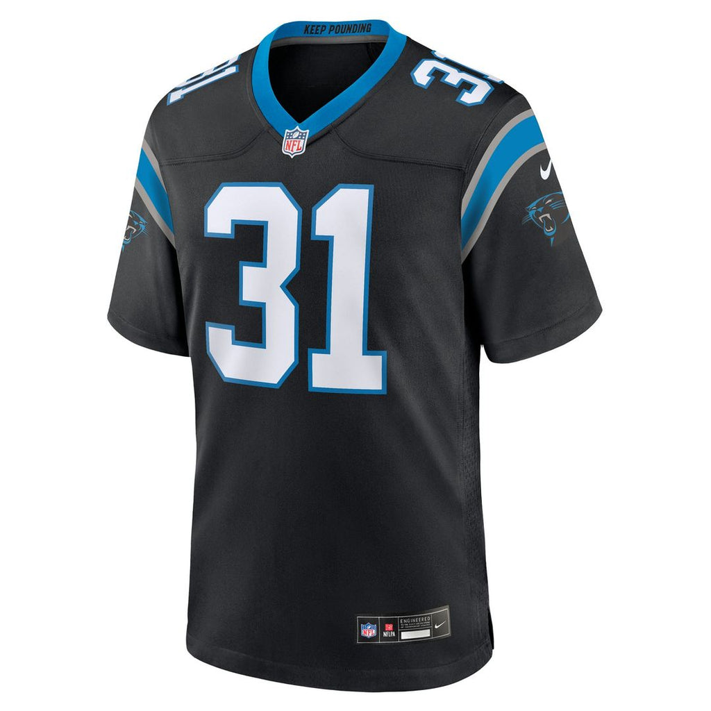 Men's Carolina Panthers Corey Thornton Nike  Black Team Game Jersey