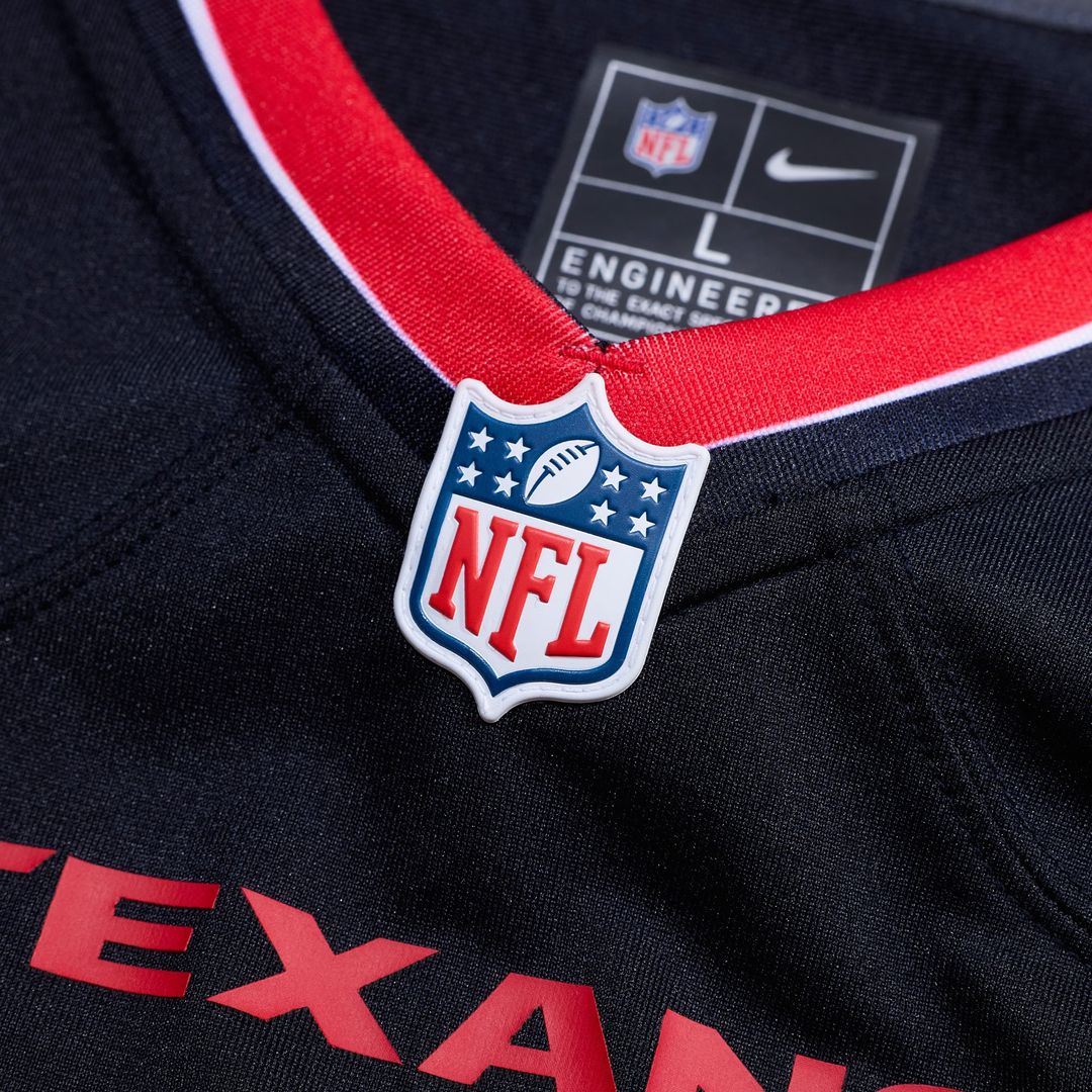 Men's Houston Texans Jalen Pitre Nike Navy Game Jersey