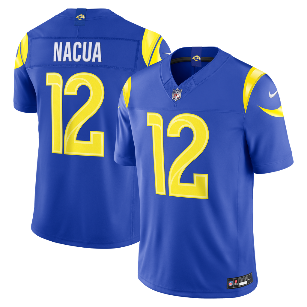 Men's Los Angeles Rams Puka Nacua Nike Royal Team Vapor F.U.S.E. Stitched Limited Jersey