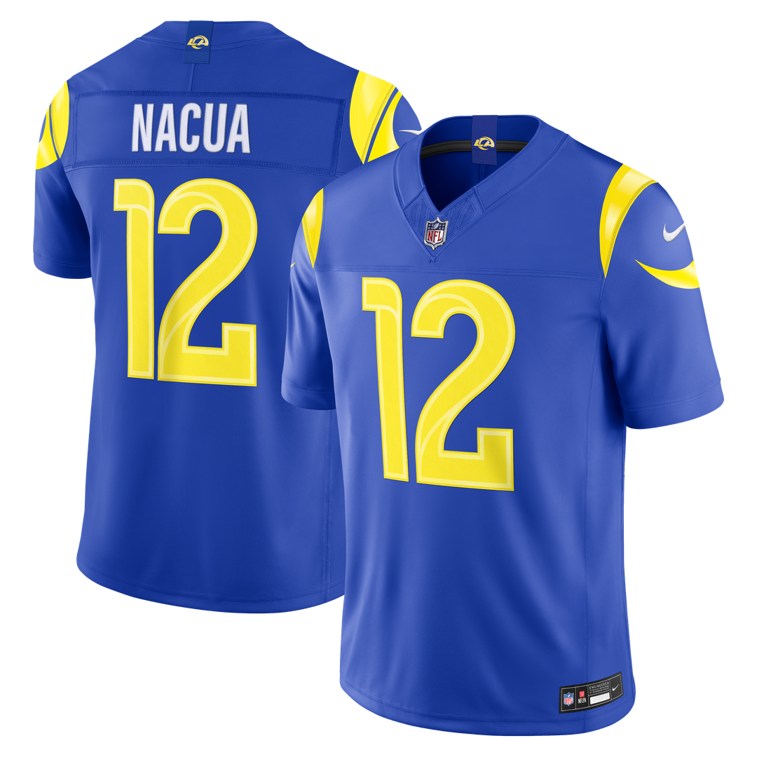 Men's Los Angeles Rams Puka Nacua Nike White Vapor F.U.S.E. Stitched Limited Jersey