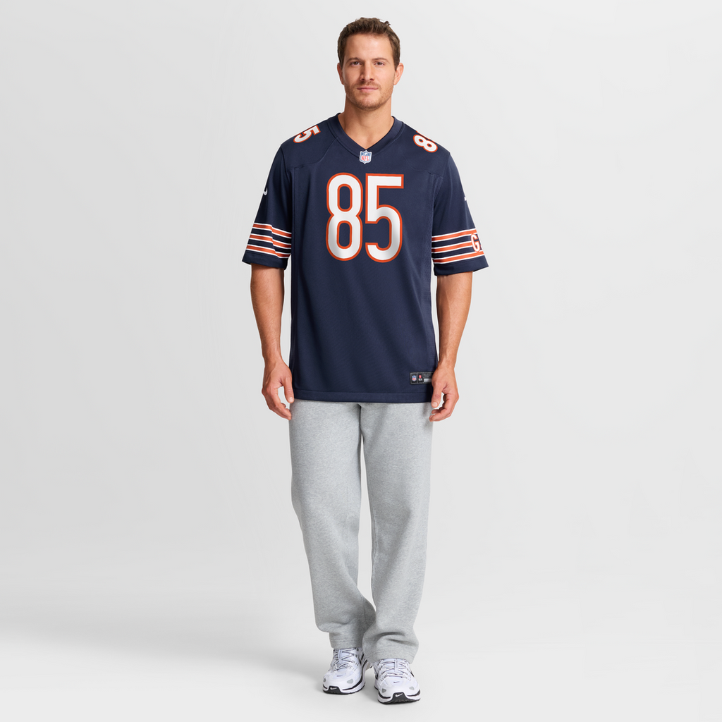 Men's Chicago Bears Cole Kmet Nike Navy Player Game Jersey