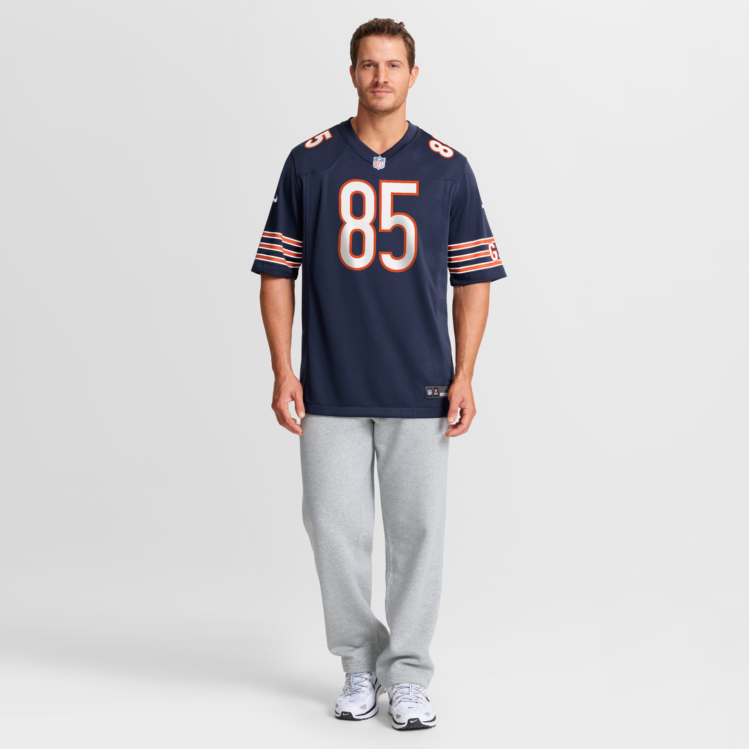 Men's Chicago Bears Cole Kmet Nike Navy Player Game Jersey