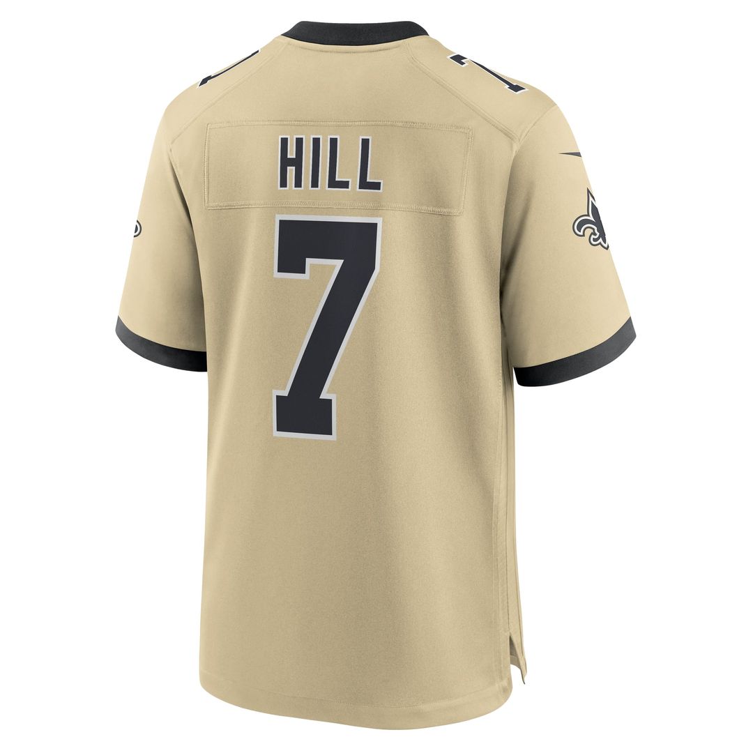 Men's New Orleans Saints Taysom Hill Nike Black Game Jersey