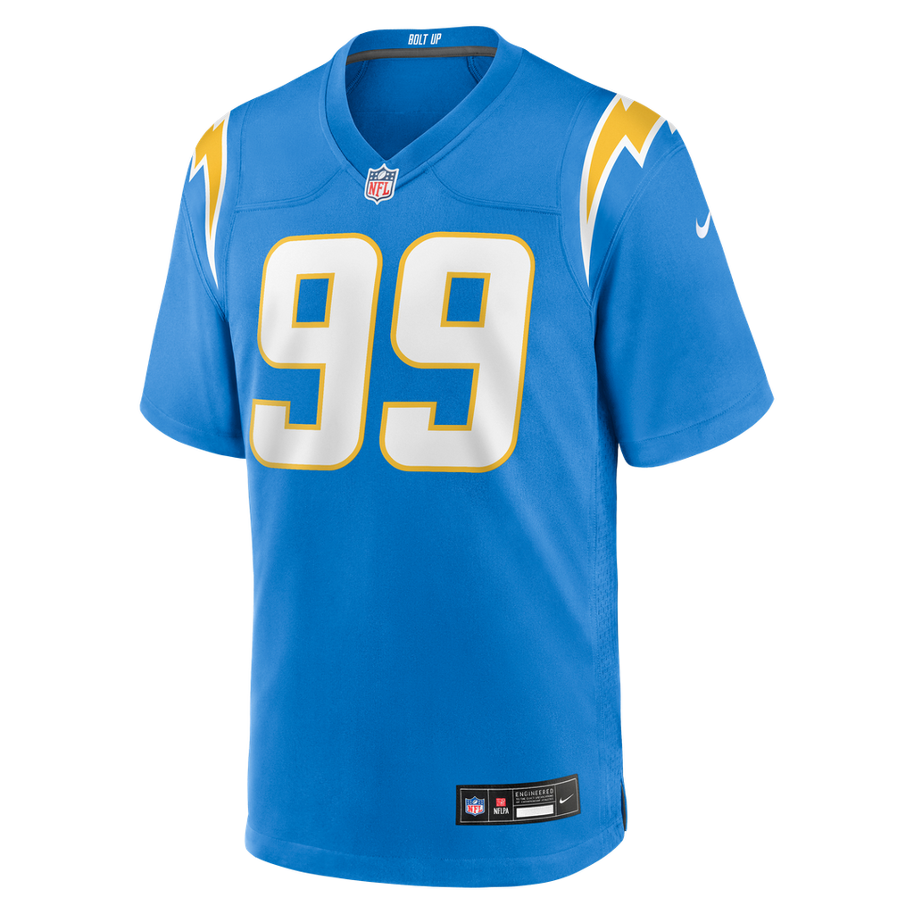 Men's Los Angeles Chargers Jamaree Caldwell Nike  Powder Blue Team Game Jersey