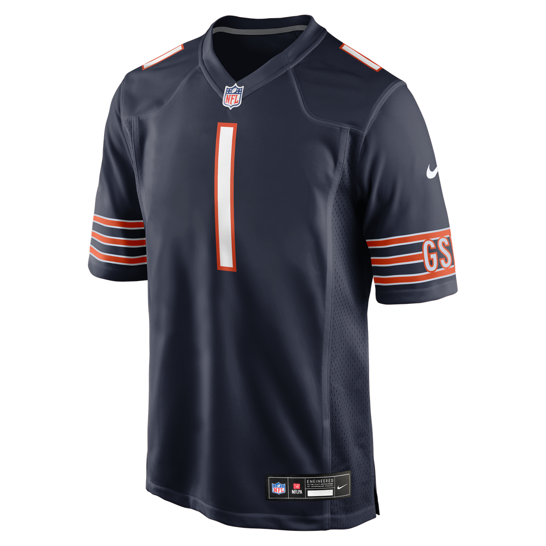 Men's Chicago Bears Jaylon Johnson Nike  Navy  Game Jersey