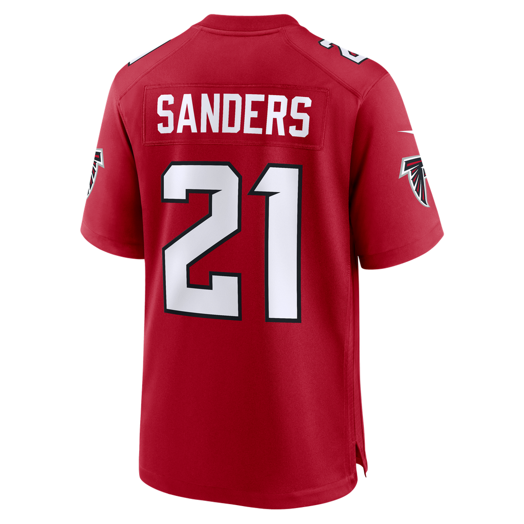 Men's Atlanta Falcons Deion Sanders Nike Red Retired Player Game Jersey