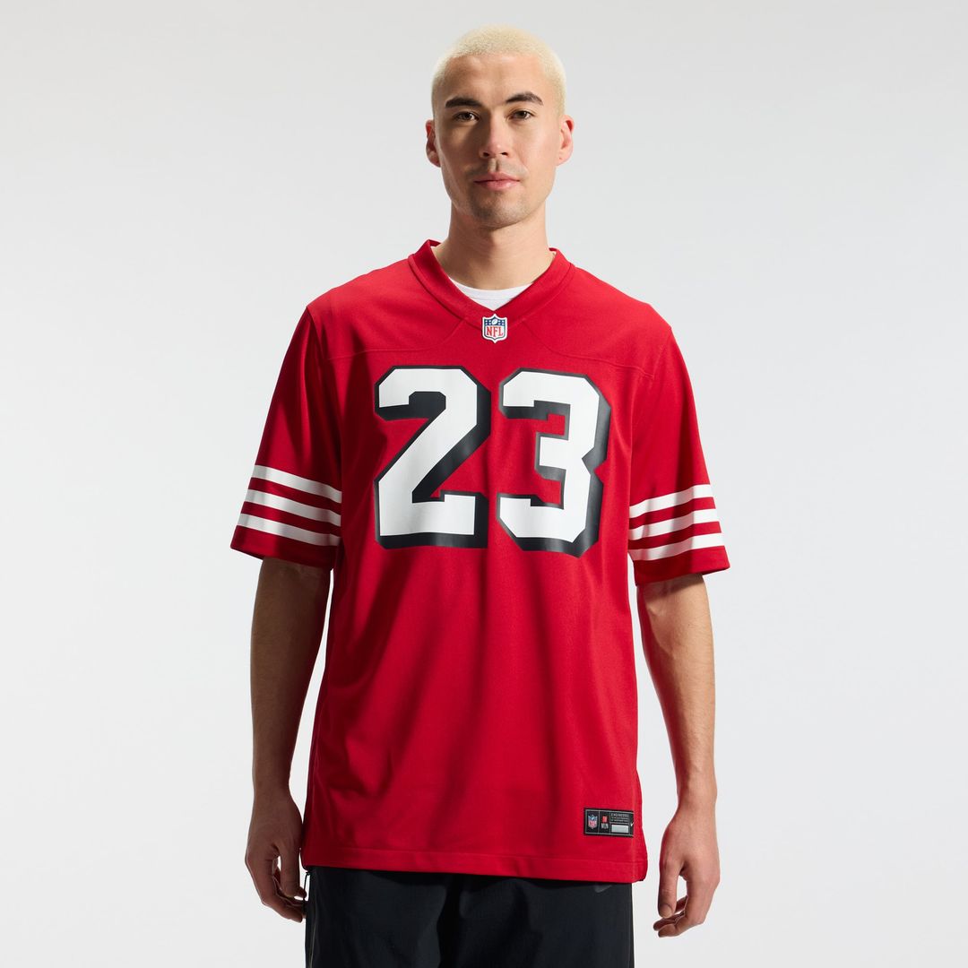 Men's San Francisco 49ers Christian McCaffrey Nike Scarlet Alternate Game Player Jersey
