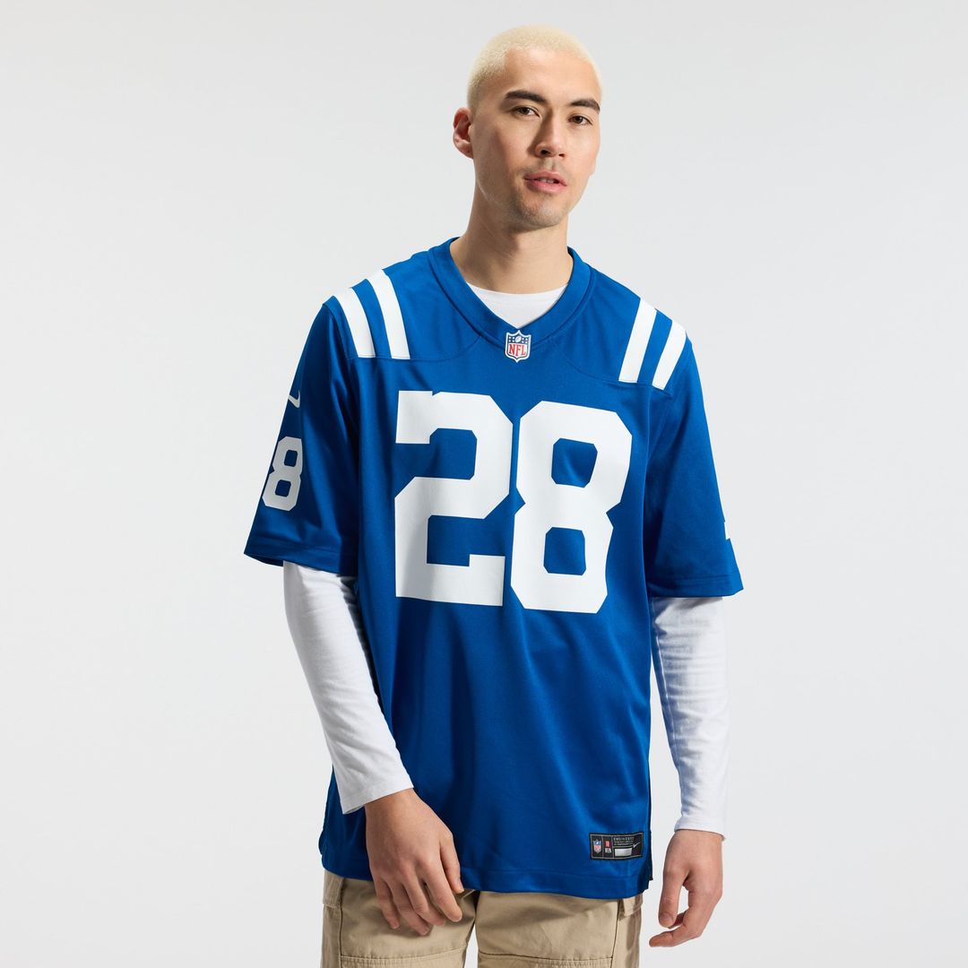 Men's Indianapolis Colts Jonathan Taylor Nike Royal Player Game Jersey