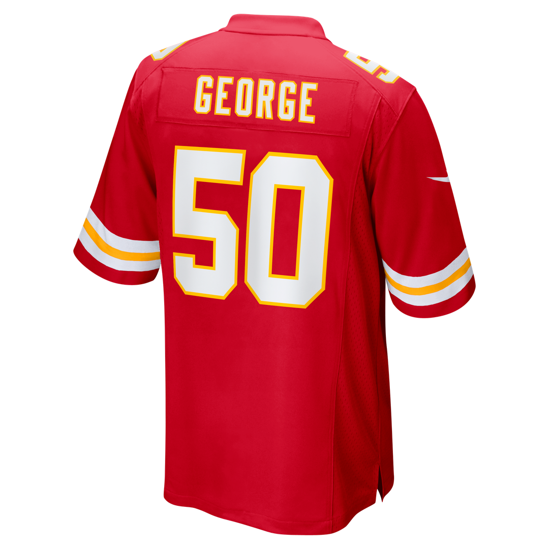 Men's Kansas City Chiefs Brandon George Nike  Red Team Game Jersey