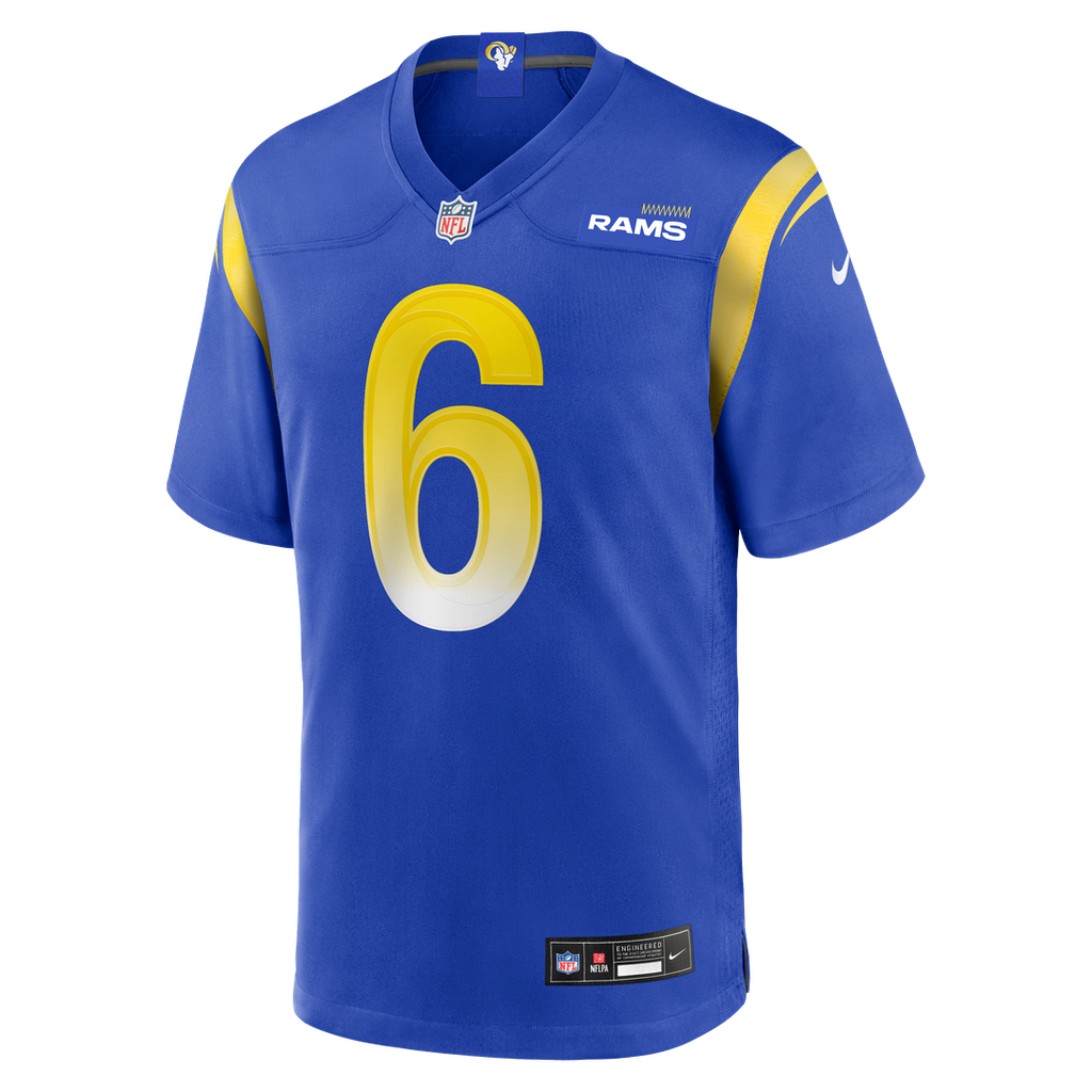 Men's Los Angeles Rams Nick Hampton Nike  Royal Team Game Jersey