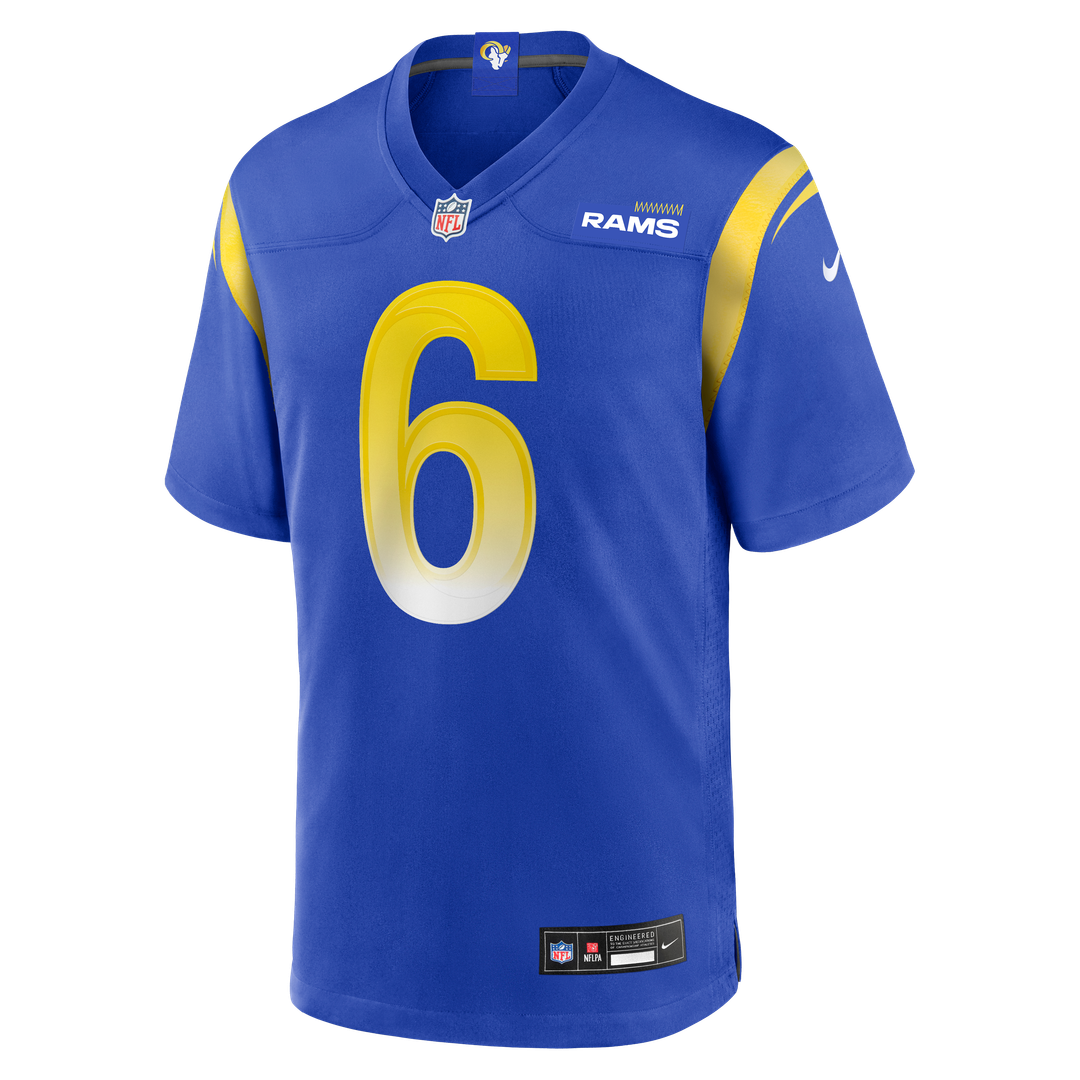 Men's Los Angeles Rams Nick Hampton Nike  Royal Team Game Jersey