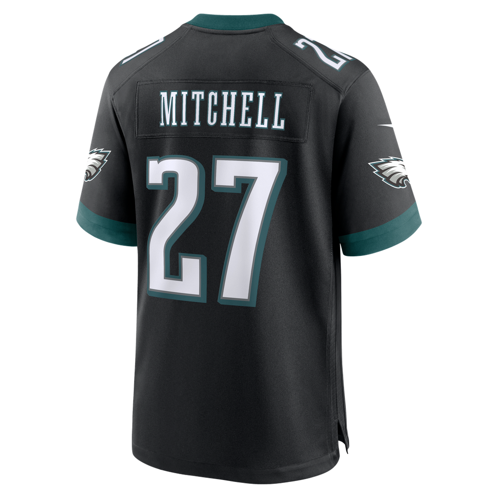 Men's Philadelphia Eagles Quinyon Mitchell Nike Black Alternate Game Jersey
