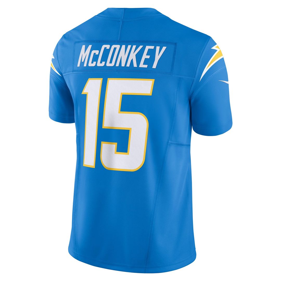 Men's Los Angeles Chargers Ladd McConkey Nike Powder Blue Team Vapor F.U.S.E. Limited Jersey