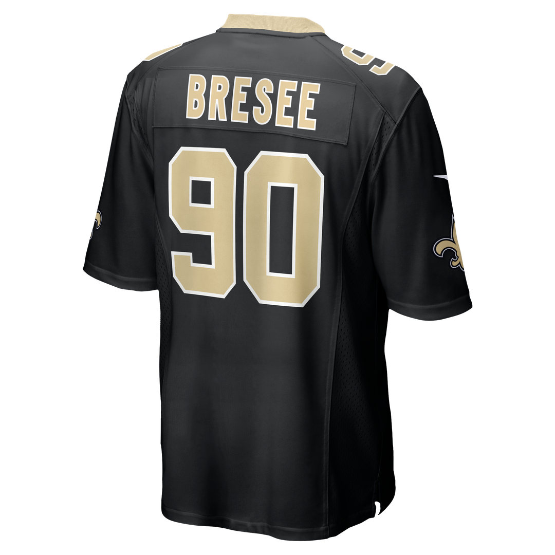 Men's New Orleans Saints Bryan Bresee Nike Black  Game Jersey