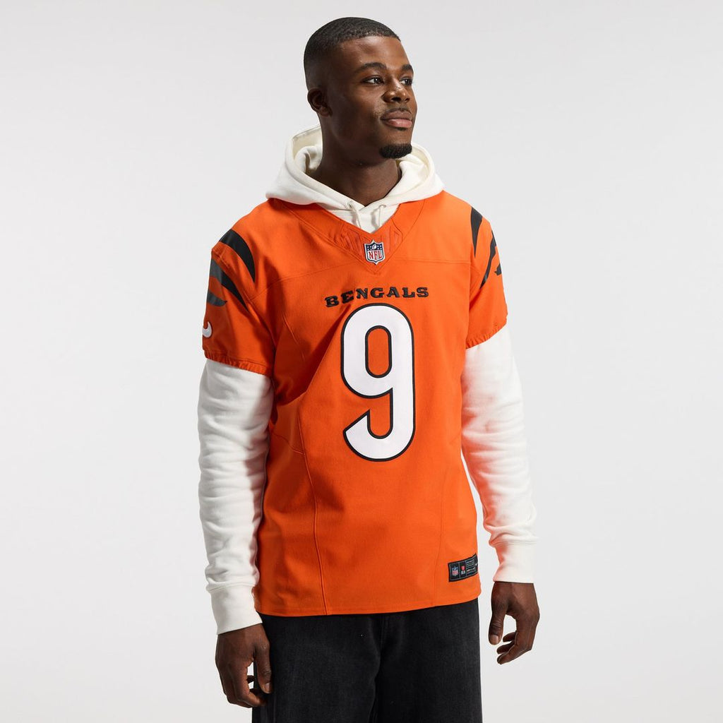 Men's Cincinnati Bengals Joe Burrow Nike Orange Team Vapor F.U.S.E. Elite Jersey