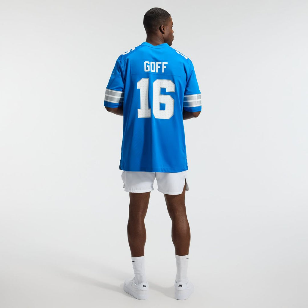 Men's Detroit Lions Jared Goff Nike White Game Jersey