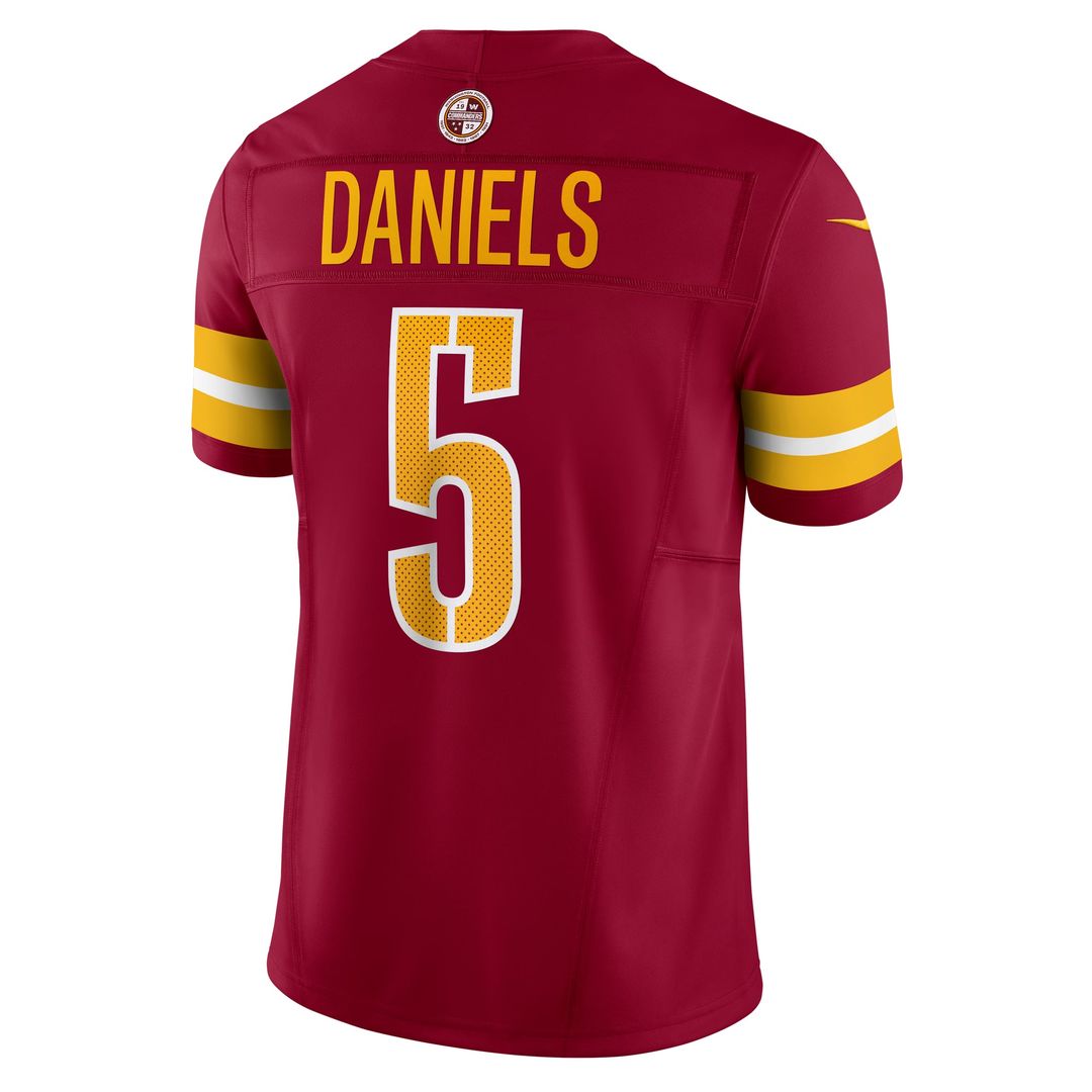 Men's Washington Commanders Jayden Daniels Nike White Vapor F.U.S.E. Limited Super Bowl Era Jersey