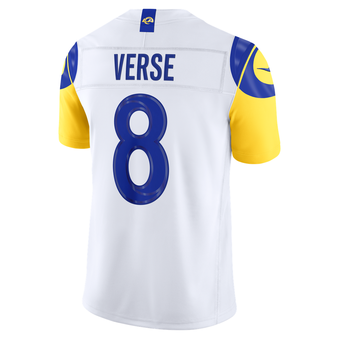 Men's Los Angeles Rams Jared Verse Nike White Vapor F.U.S.E. Stitched Limited Jersey