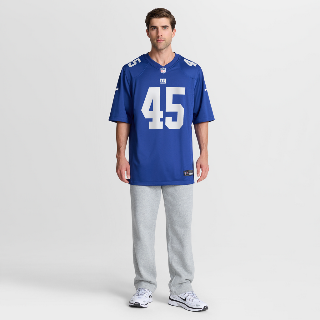 Men's New York Giants Patrick Ricard Nike  Royal Team Game Jersey