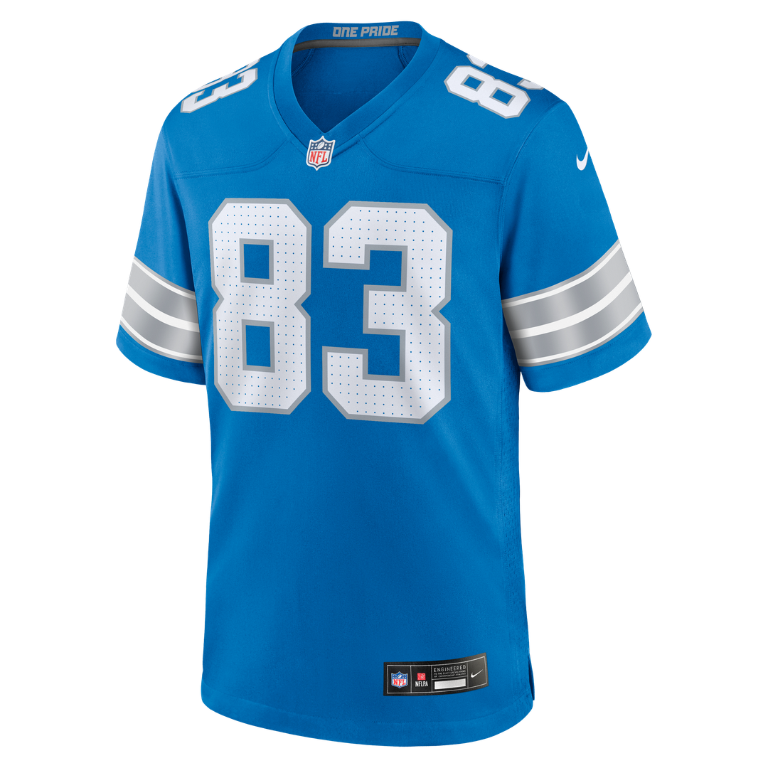 Men's Detroit Lions Tyler Conklin Nike  Blue Team Game Jersey