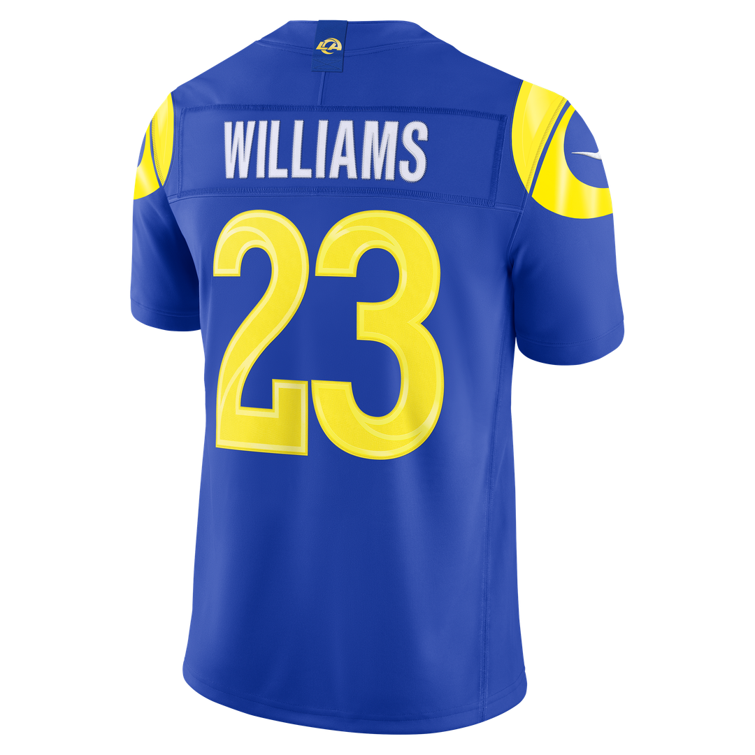 Men's Los Angeles Rams Kyren Williams Nike White Vapor F.U.S.E. Stitched Limited Jersey