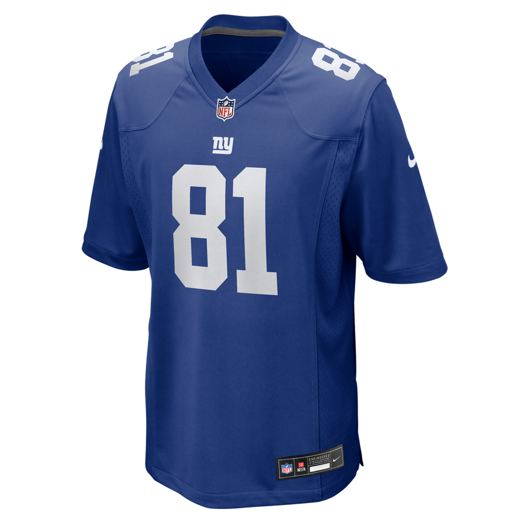 Men's New York Giants Jalin Hyatt Nike Royal Team Game Jersey