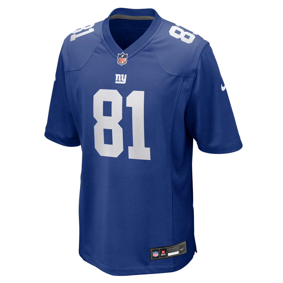 Men's New York Giants Jalin Hyatt Nike Royal Team Game Jersey
