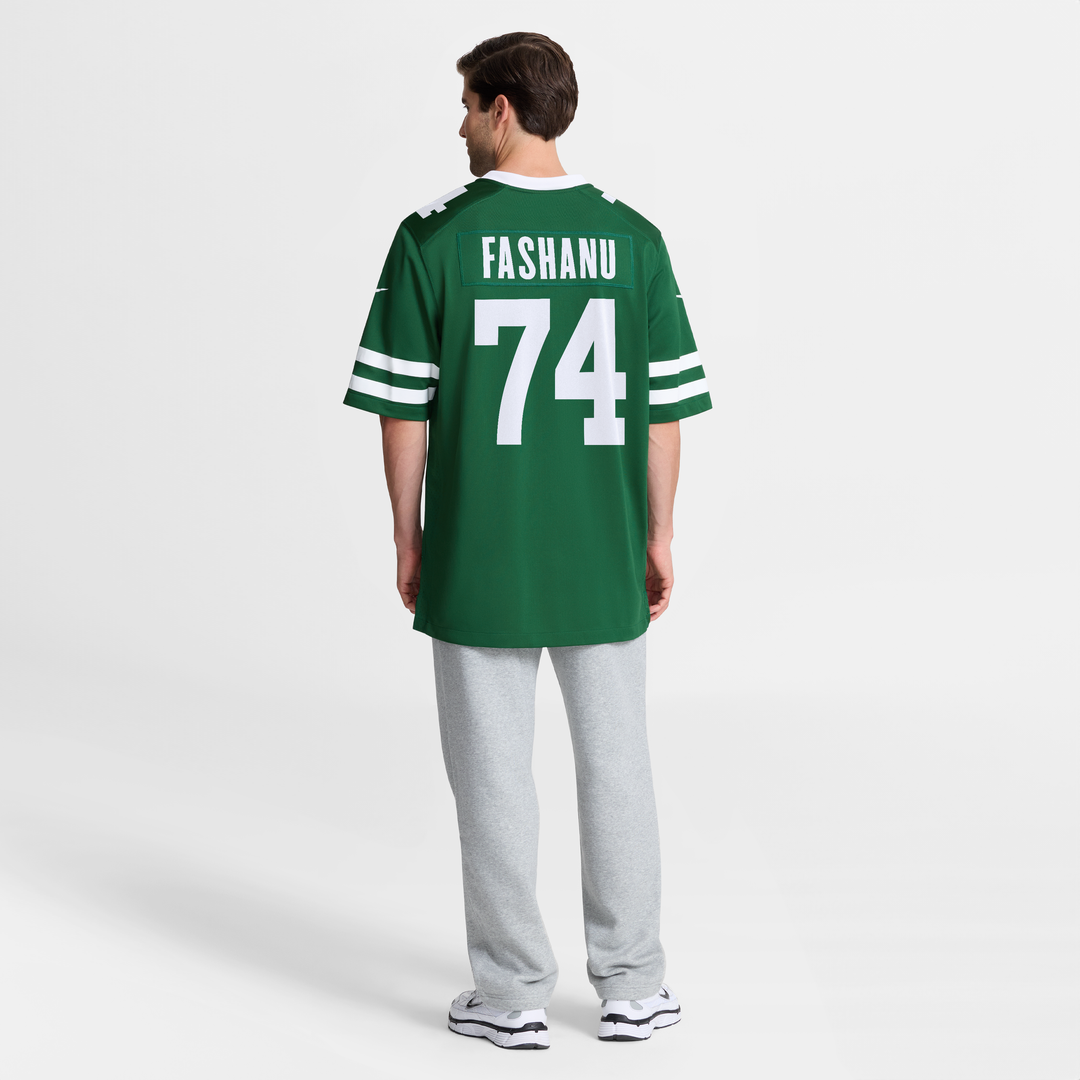 Men's New York Jets Olu Fashanu Nike Gotham Green  Player Game Jersey