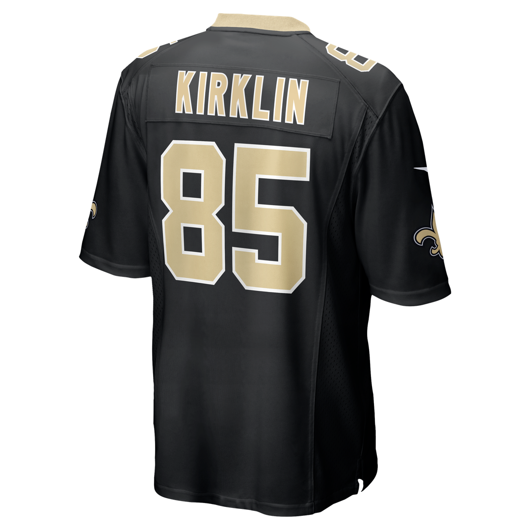 Men's New Orleans Saints Jontre Kirklin Nike  Black Team Game Jersey