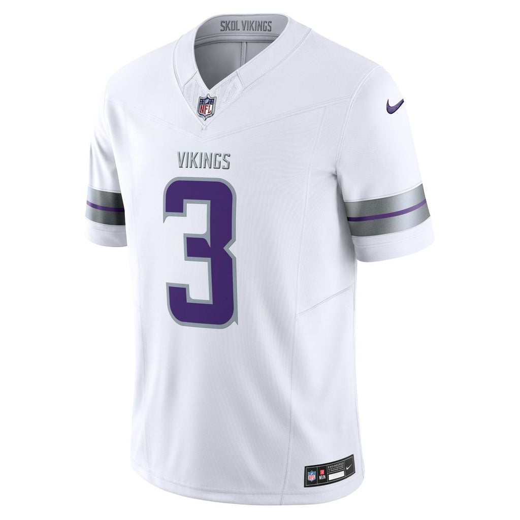 Men's Minnesota Vikings Jordan Addison Nike White Alternate Vapor F.U.S.E. Limited Jersey