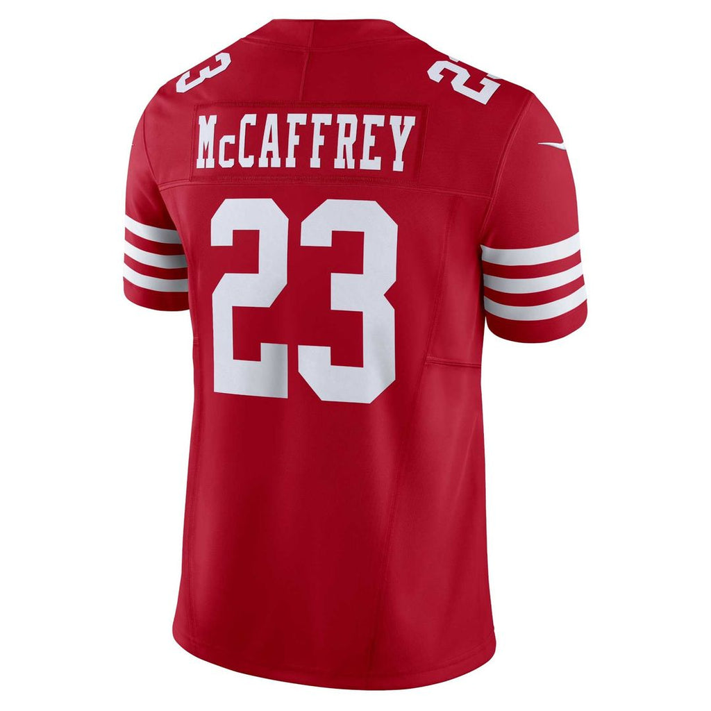 Men's San Francisco 49ers Christian McCaffrey Nike White Vapor F.U.S.E. Limited 2nd Alternate Jersey