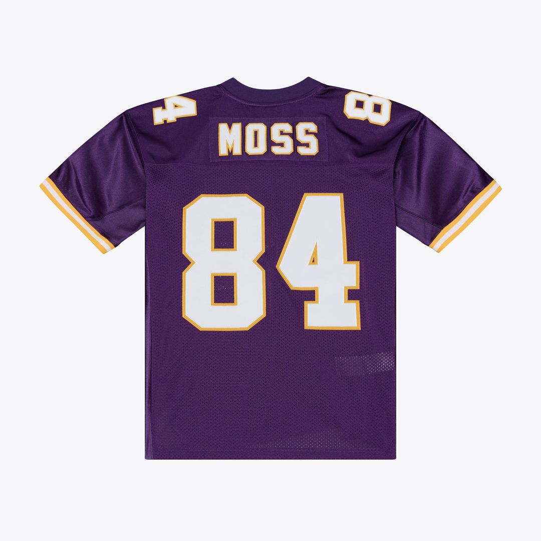 Men's Minnesota Vikings Randy Moss Mitchell & Ness Purple 2001 Authentic Throwback Jersey