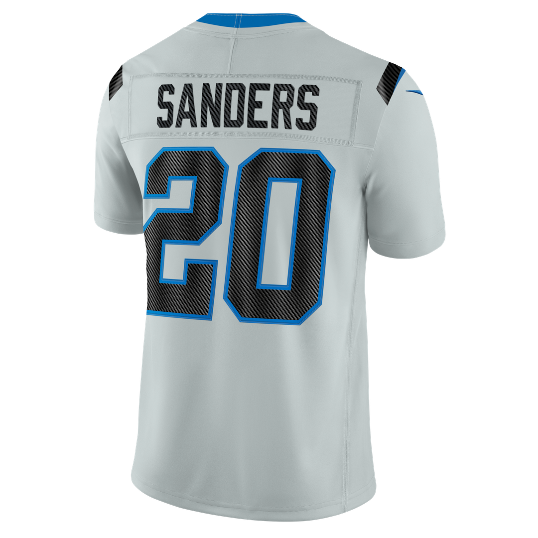 Men's Detroit Lions Barry Sanders Nike Silver 2026 Rivalries Collection Stitched Limited Jersey