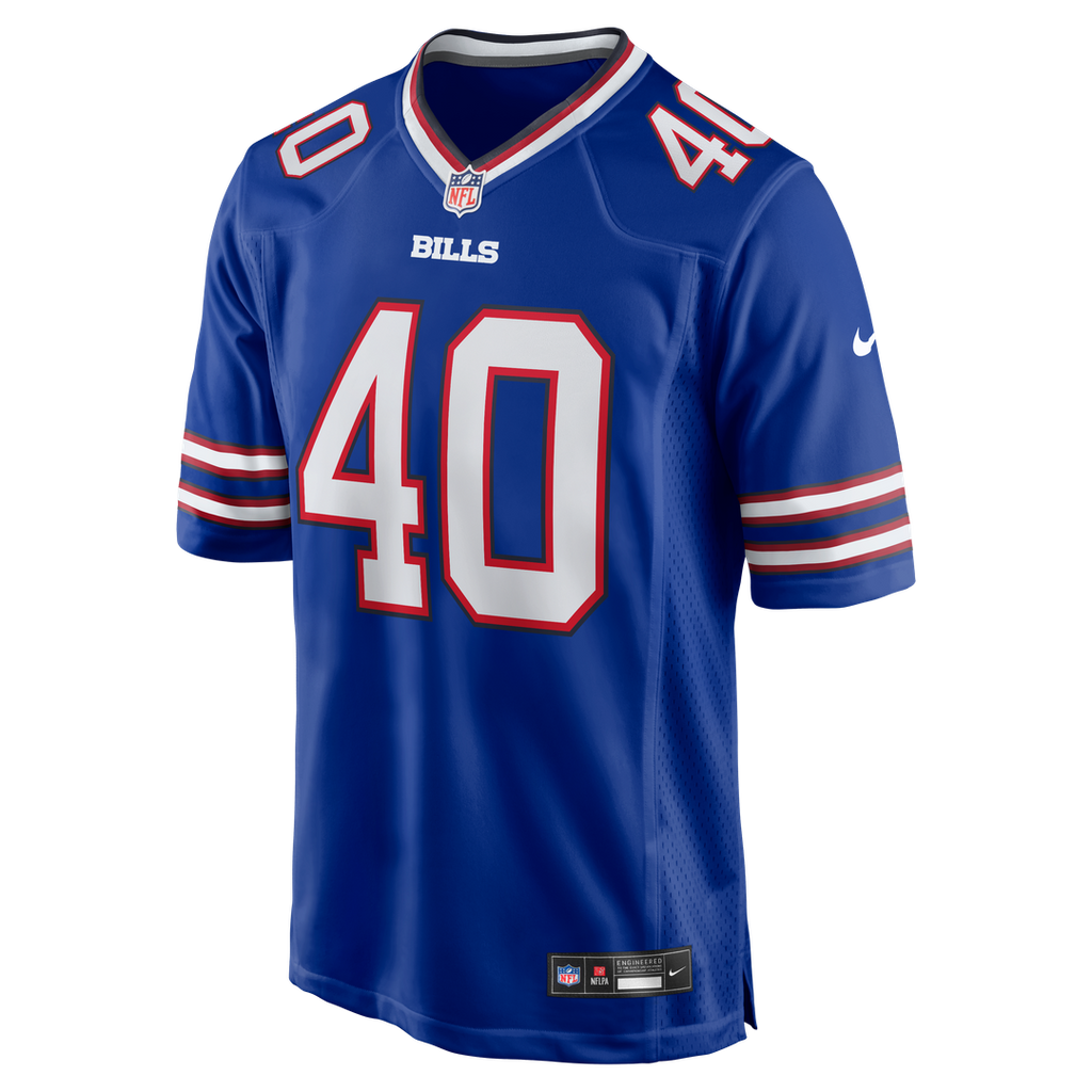 Men's Buffalo Bills Matthew Wright Nike  Royal Team Game Jersey