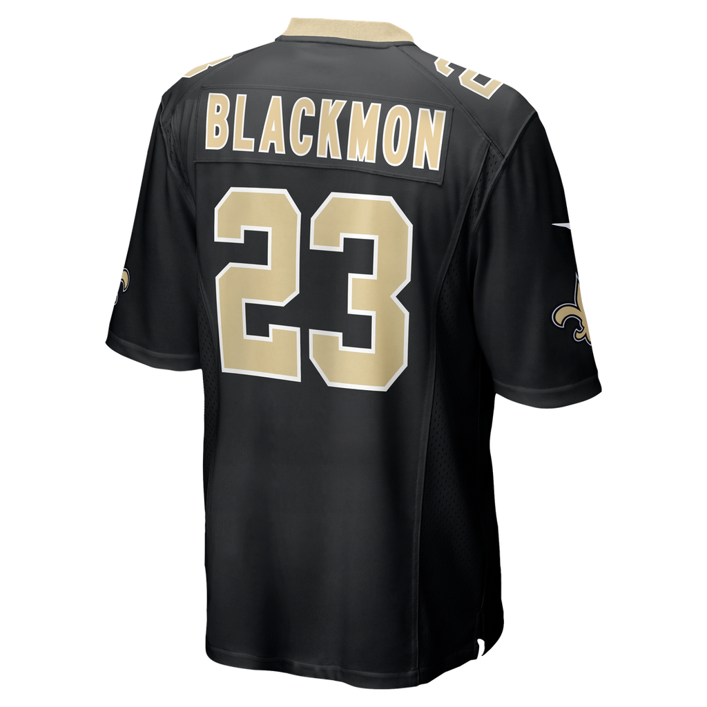 Men's New Orleans Saints Julian Blackmon Nike  Black Team Game Jersey