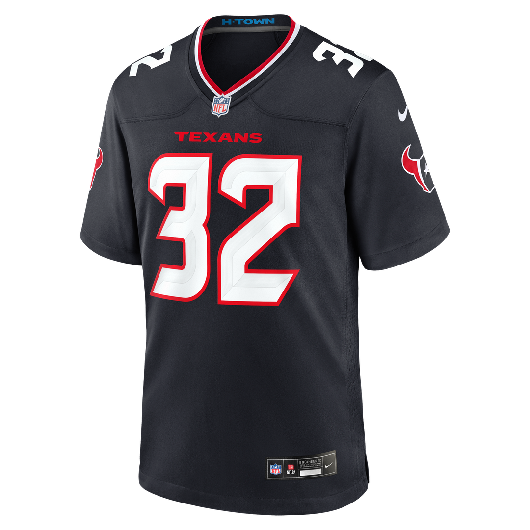 Men's Houston Texans David Montgomery Nike Navy Game Jersey