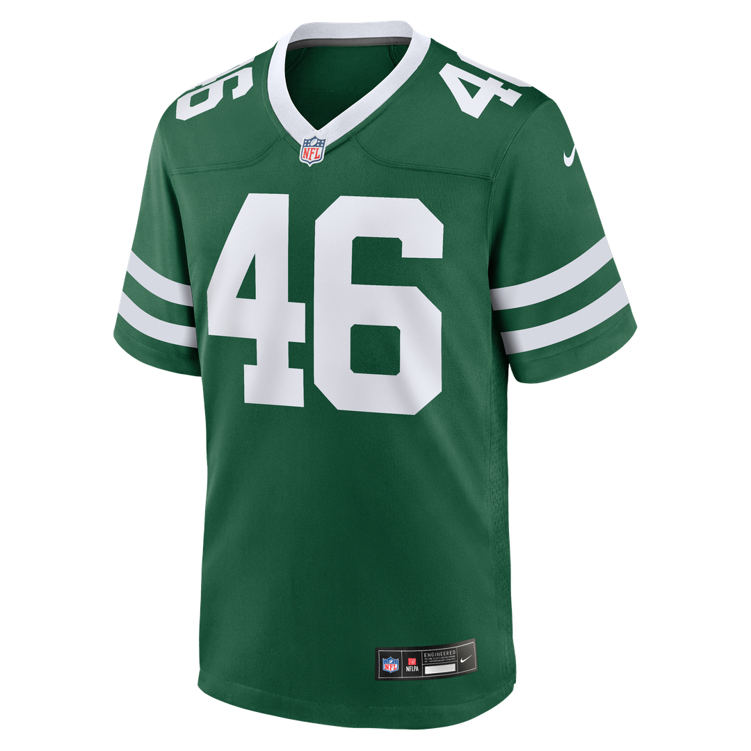 Men's New York Jets Joseph Ossai Nike Legacy Green Team Game Jersey