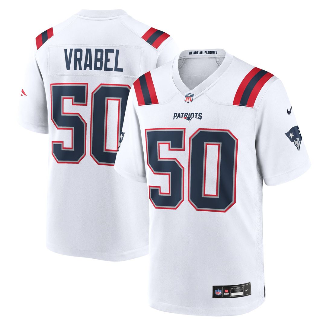 Men's New England Patriots Mike Vrabel Nike Navy Game Retired Player Jersey