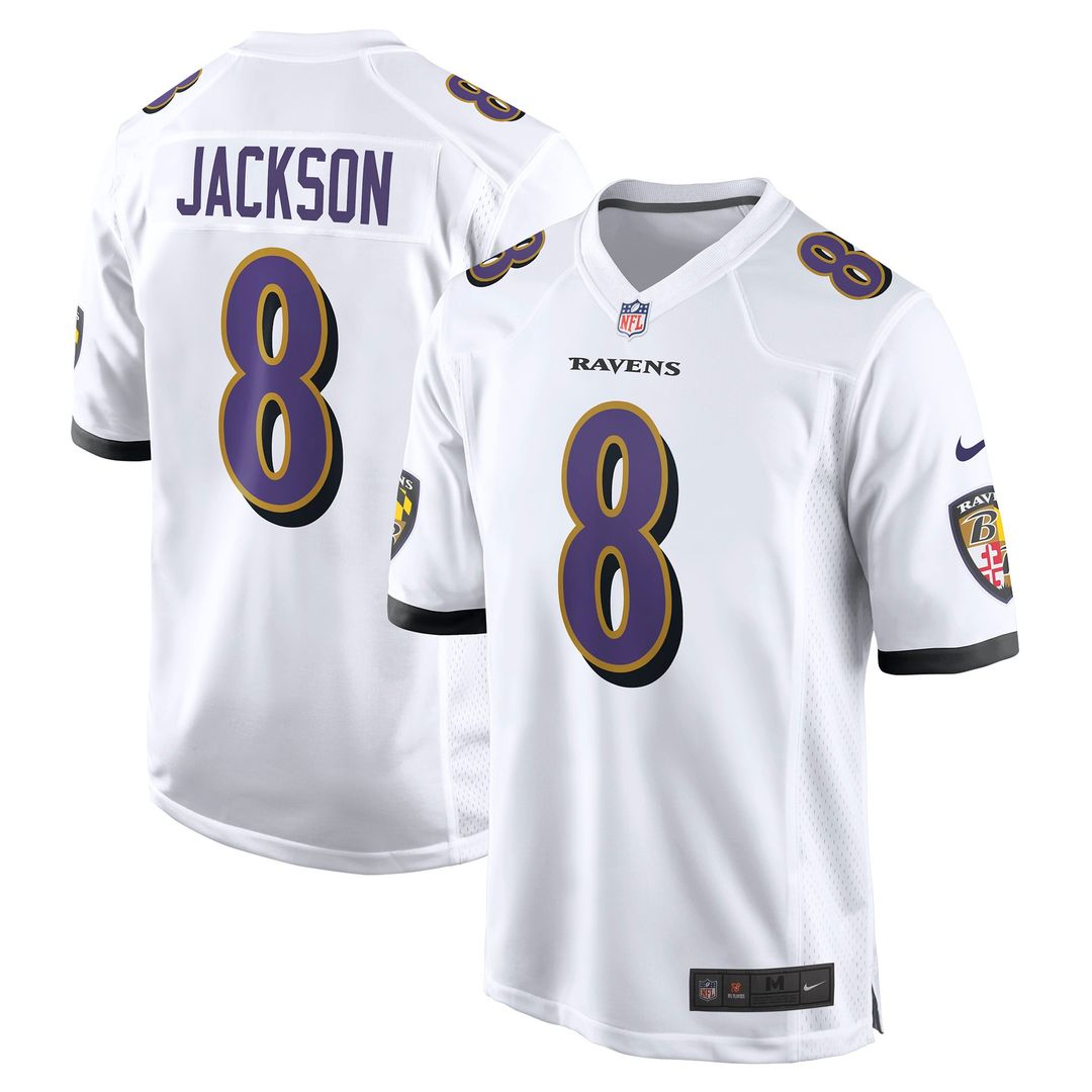 Men's Baltimore Ravens Lamar Jackson Nike Purple Alternate Game Jersey